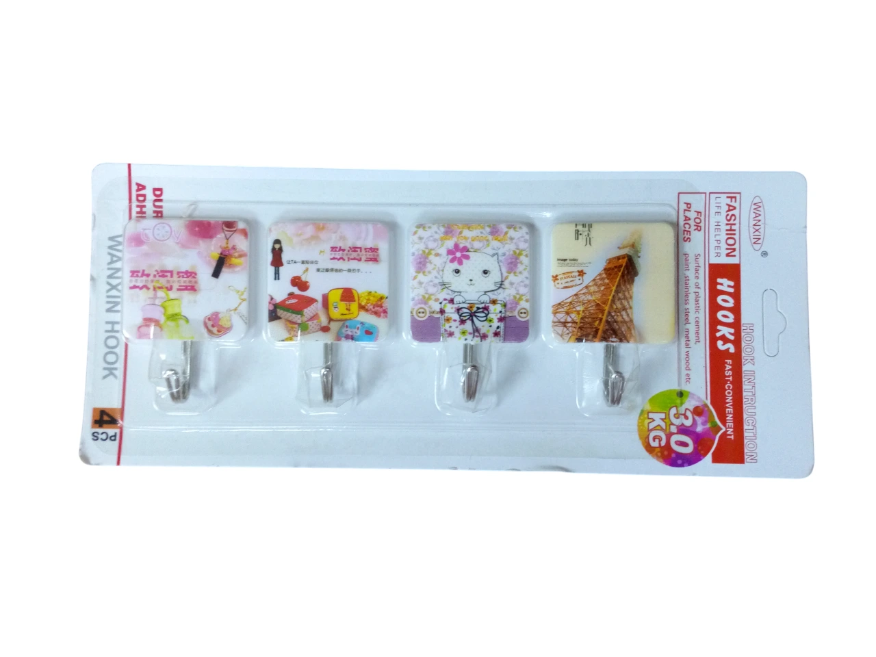 خطافات لاصقة متعددة الاستعمالات بتصميم عصري 