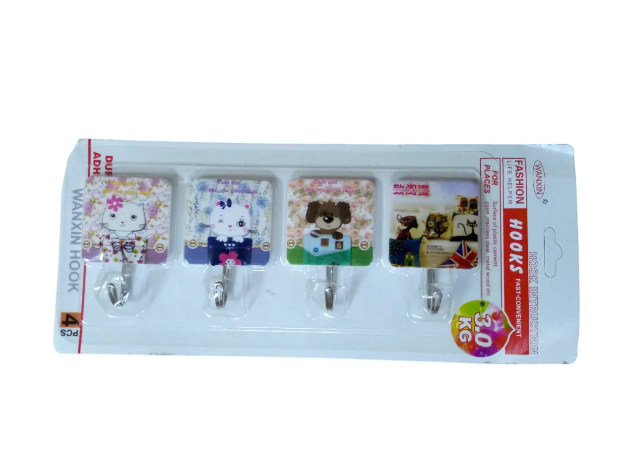 خطافات لاصقة متعددة الاستعمالات بتصميم عصري 