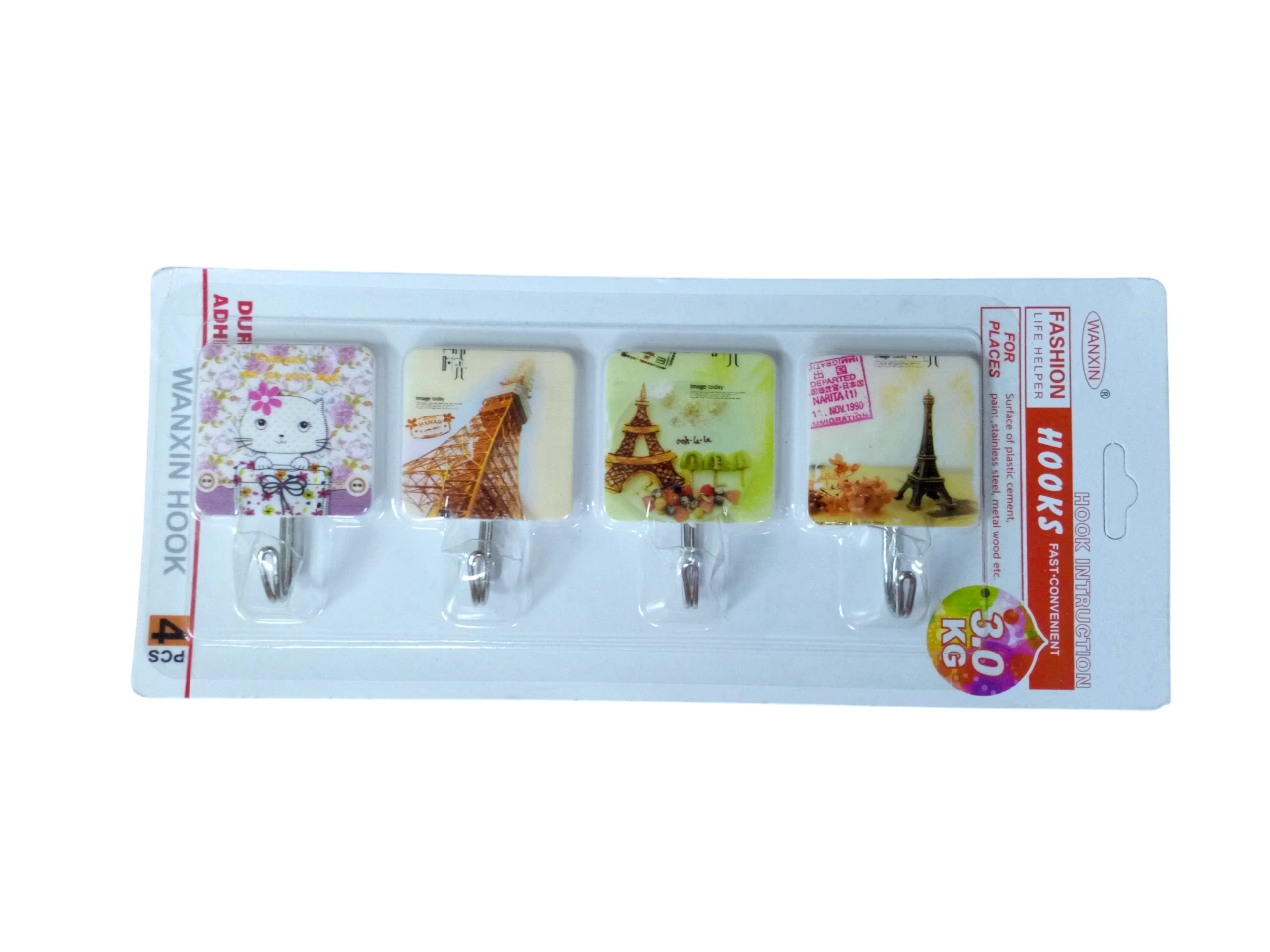 خطافات لاصقة متعددة الاستعمالات بتصميم عصري 