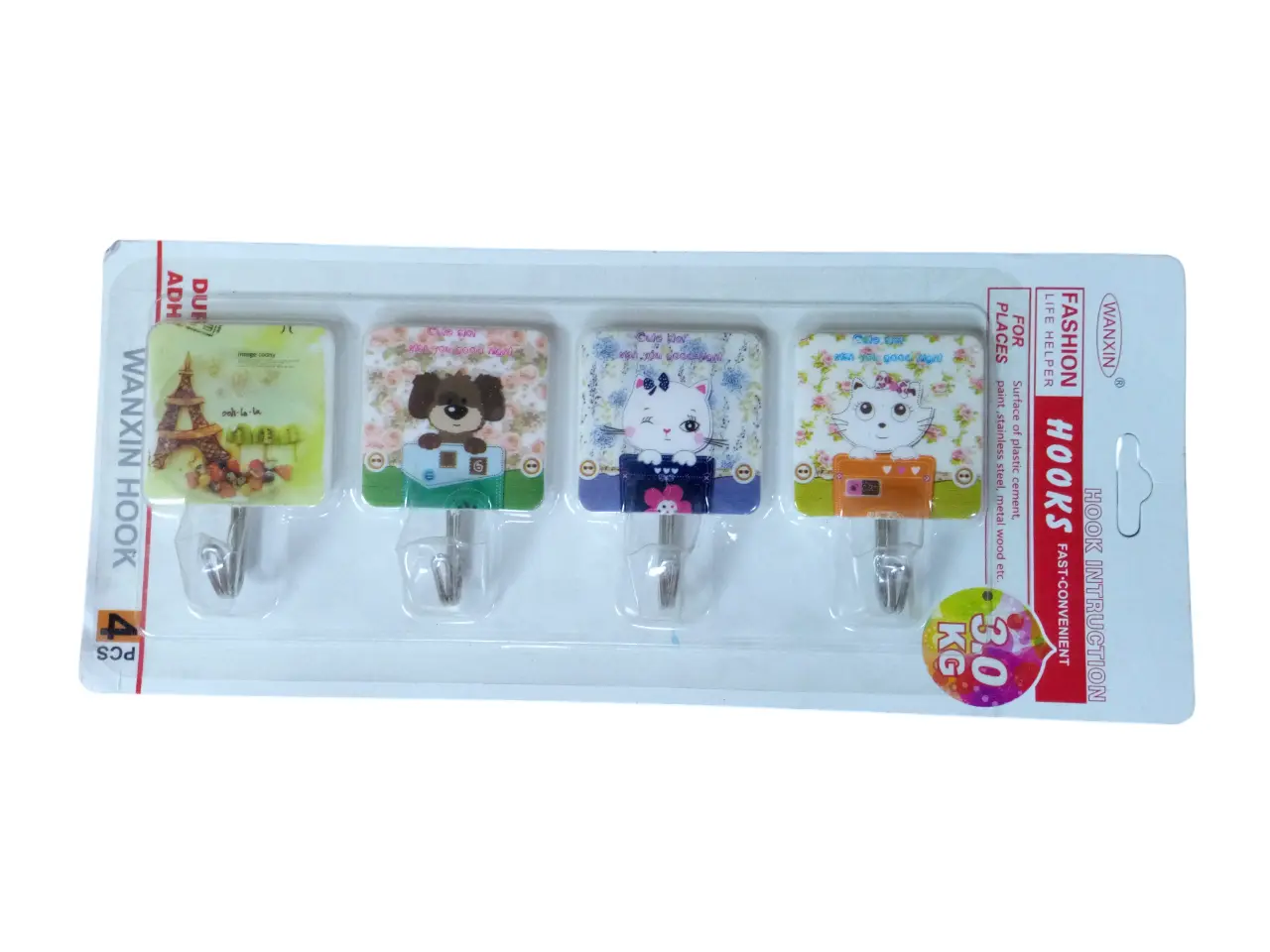 خطافات لاصقة متعددة الاستعمالات بتصميم عصري 