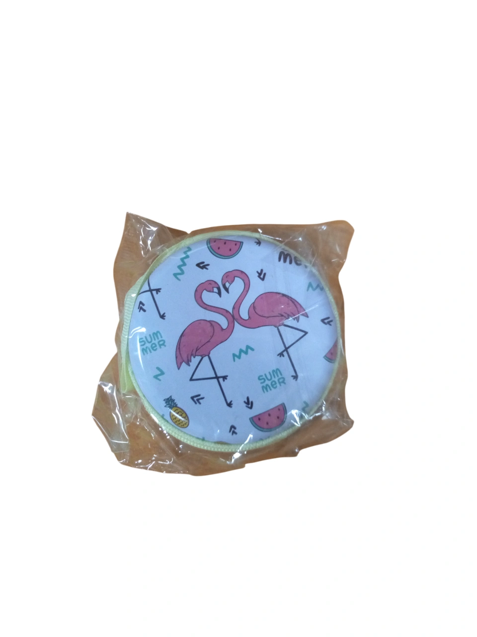 محفظة دائرية بتصميم الفلامينغو - لمسة صيفية مبهجة