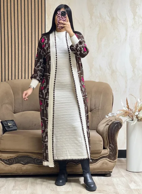 طقم 2 قطع بالخيط طويل تركى