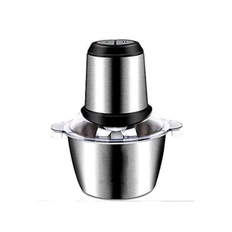 مفرمة الخضر و اللحم الكهربائية اينوكس بثلاث شفرات و سعة 1.8 لتر