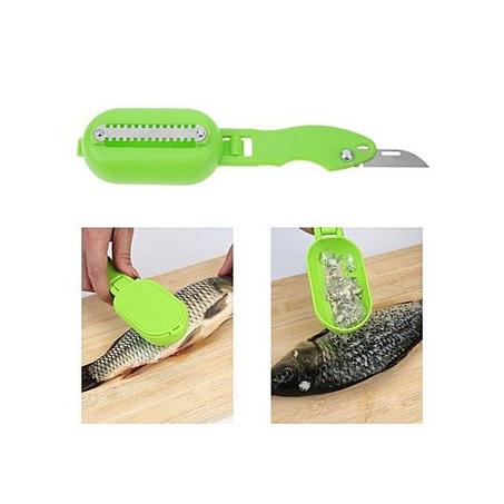 مقشرة تنظيف سكين السمك أدوات المطبخ مكشطة مفيدة فرشاة جلد السمك