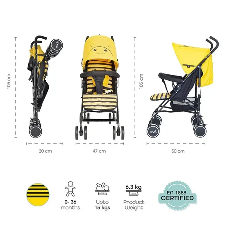 عربة أطفال نحلة