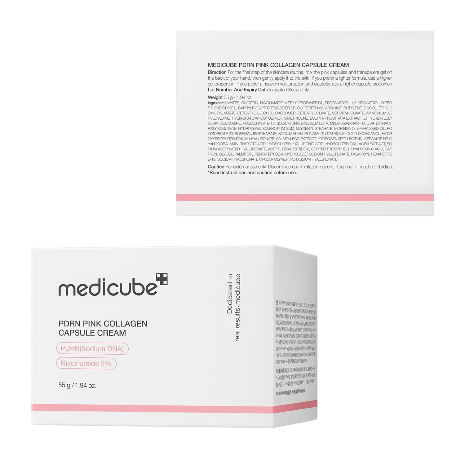 MEDICUBE PDRN PINK COLLAGEN CAPSULE CREAM 55G كريم كبسولات الكولاجين الوردي من ميديكيوب بي دي آر إن