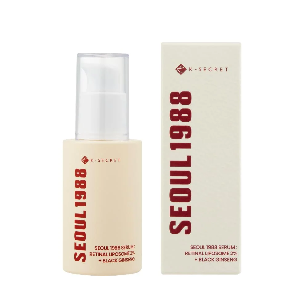 K-SECRET SEOUL 1988 SERUM : RETINAL LIPOSOME 2% + BLACK GINSENG 30ML. سيروم كي سيكريت سيول 1988: ليبوسوم شبكي 2