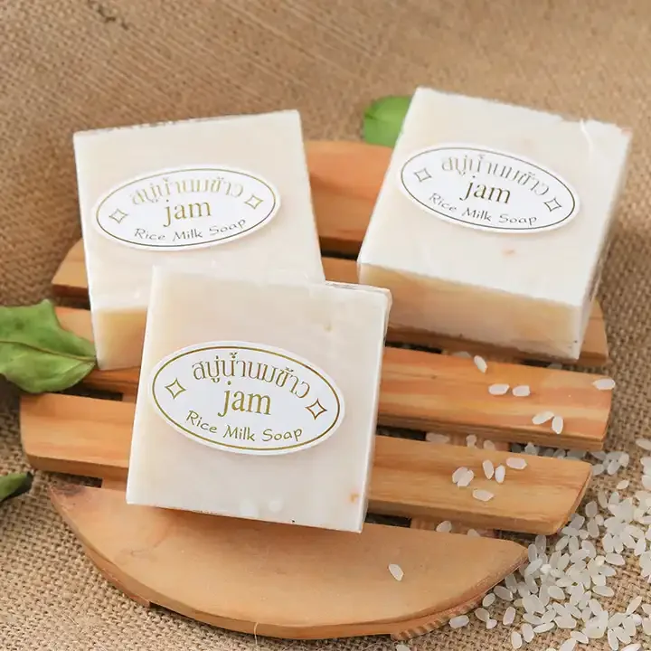 صابون الأرز بالحليب التايلاندي الفاخر - jam rice milk soap