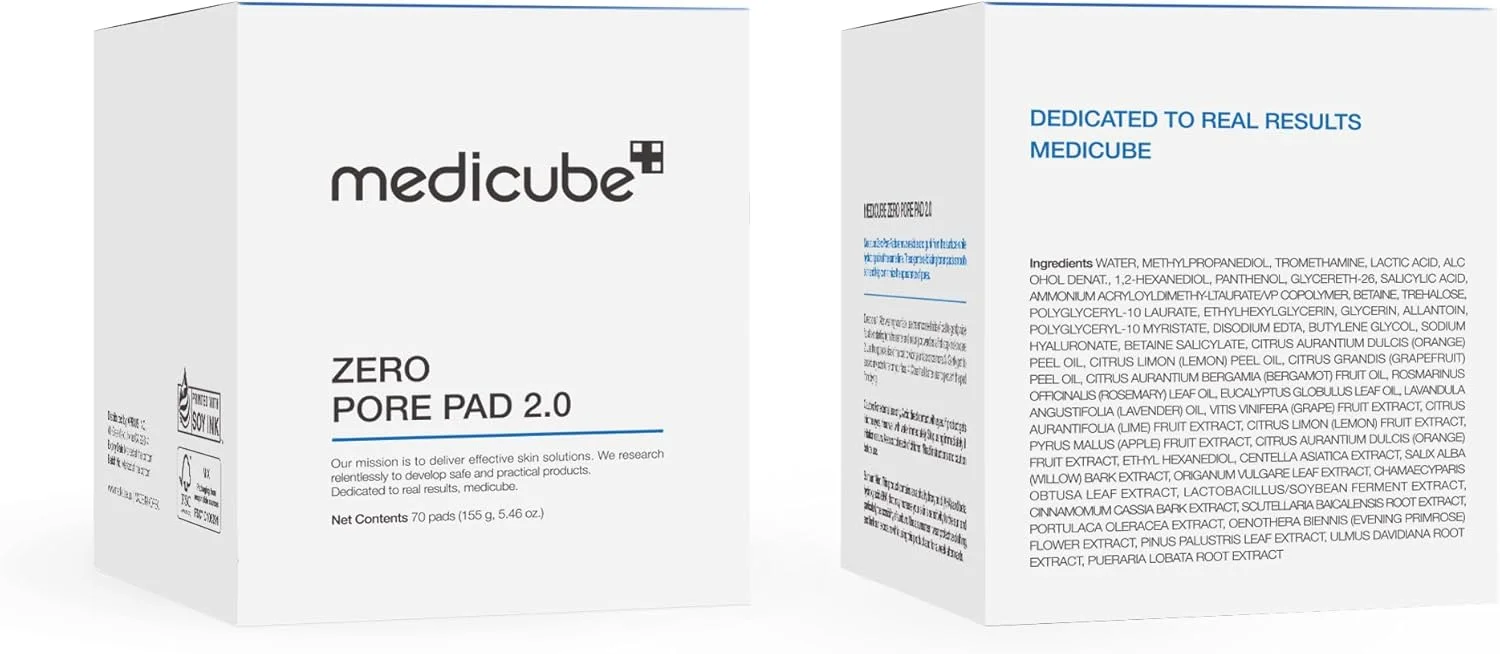 Medicube Zero Pore Pads(70pads)-ضمادات ميديكيوب زيرو لتصغير المسام وتنقية البشرة – 70 ضمادة