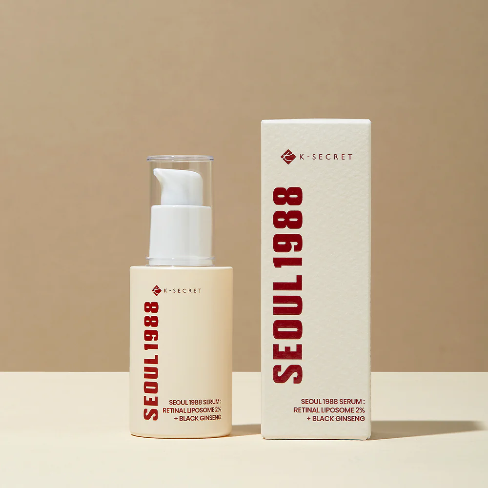 K-SECRET SEOUL 1988 SERUM : RETINAL LIPOSOME 2% + BLACK GINSENG 30ML. سيروم كي سيكريت سيول 1988: ليبوسوم شبكي 2