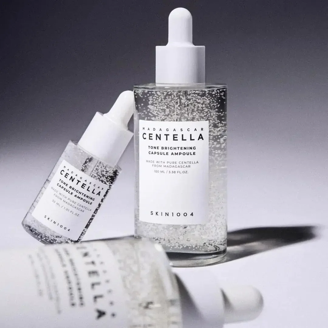SKIN1004 MADAGASCAR CENTELLA TONE BRIGHTENING CAPSULE AMPOULE. أمبولة SKIN1004 مدغشقر سنتيلا تون لتفتيح البشرة