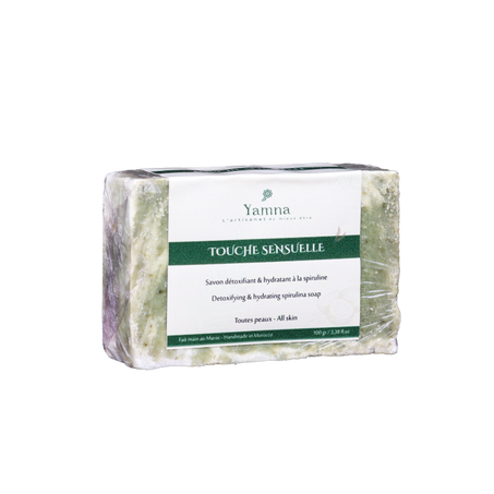 Touche Sensuelle " Savon détoxifiant & hydratant à la spiruline "