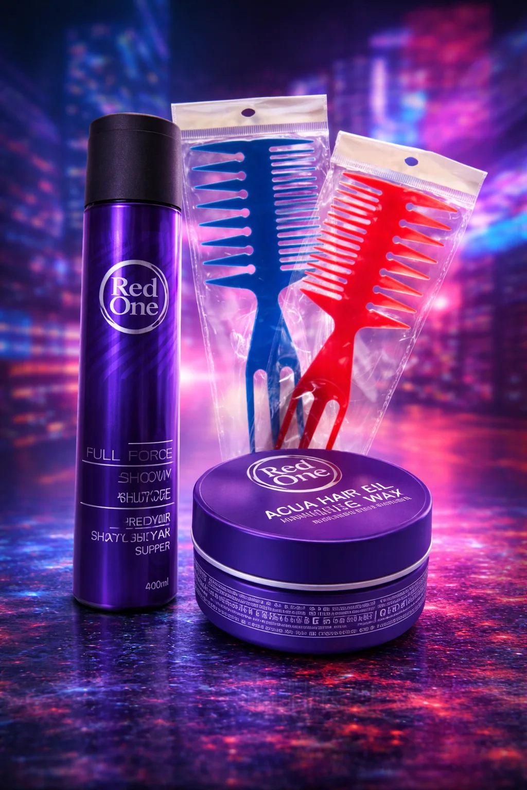 Gel RedOne + سبراي EC1 + مشط بروفيشنال 💈🔥