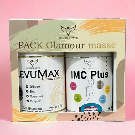 HEALTH POWER PACK Glamour masse IMC Plus 90 Gélules + LevuMax 120 Comprimés