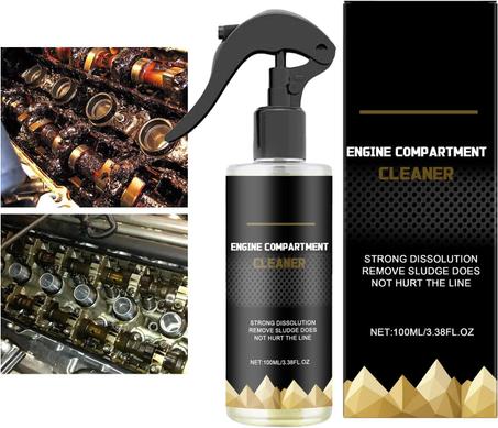 منظف محرك السيارة، مزيل الدهون للآلات الصناعية | مثبت قوي للطين 100 مل لمحركات الشاحنات، مرآب السيارات، الدراجات النارية ومنطقة المحرك