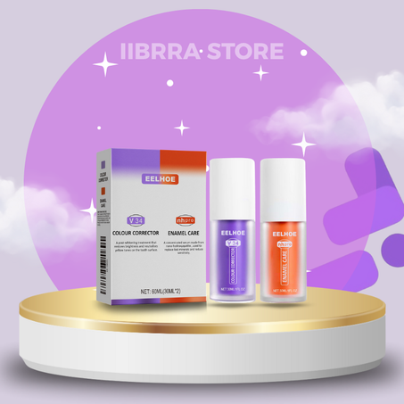 مجموعة العناية الكاملة بالأسنان: تبييض وحماية (30 مل × 2)