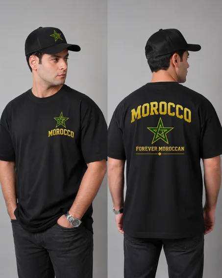 T-shirt Maroc Oversize + Casquette | Affirme ton style