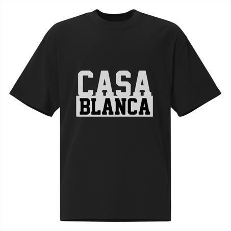 Casablanca t-shirt design  Noir