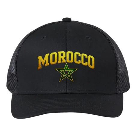 Casquette Maroc Premium – MOROCCO Doré & Étoile Marocaine