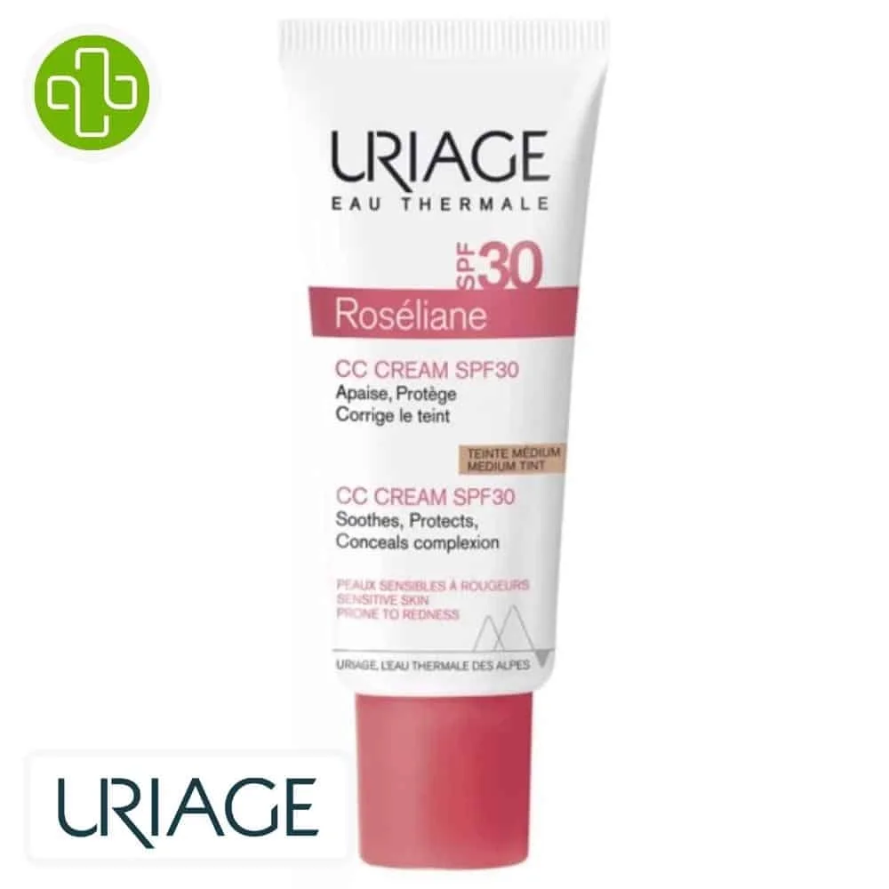 URIAGE – Roseliane CC Creme Teinte Medium Apaise et Corrige le Teint SPF30 – 40ml