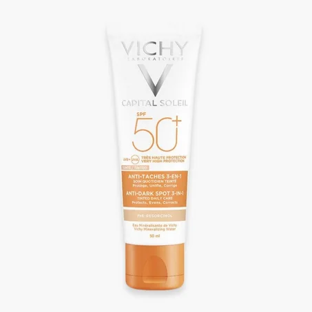 VICHY – Capital Soleil Soin Anti-Taches Teinte 3en1 SPF50 – 50ml