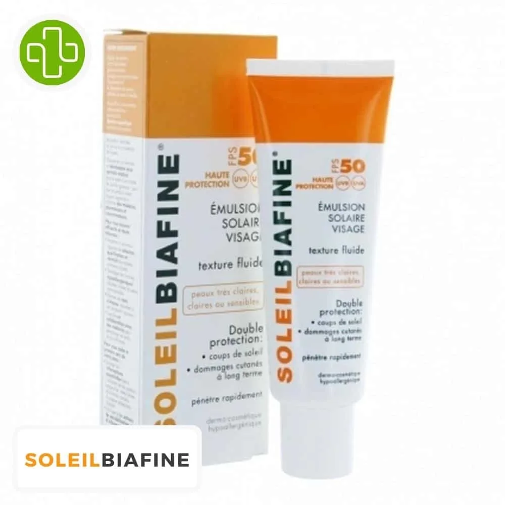 BIAFINE – Soleilbiafine Emulsion Solaire Visage SPF50 – 50ml