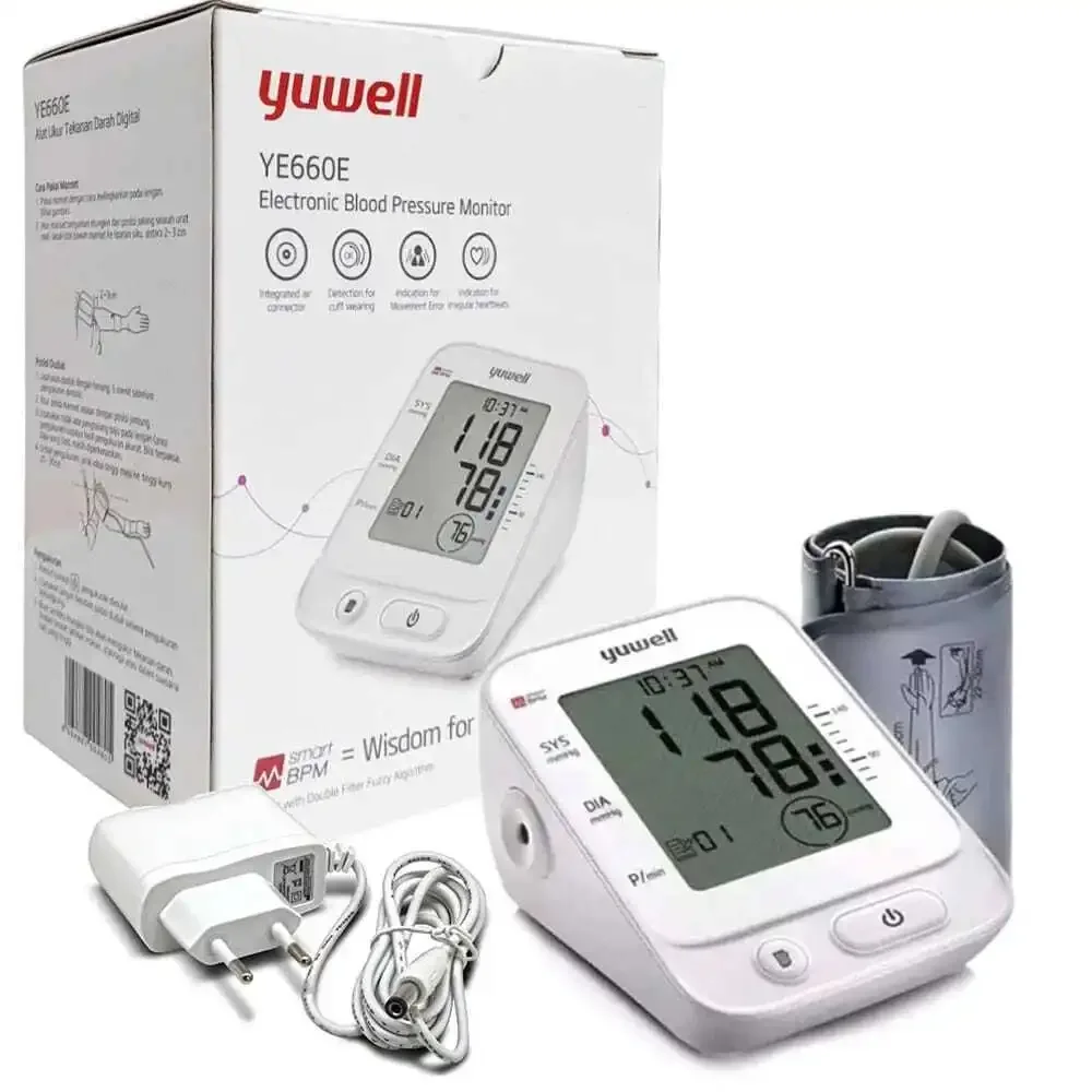 Tensiomètre Électronique au Bras Yuwell YE660E – Mesure Automatique de la Pression Artérielle