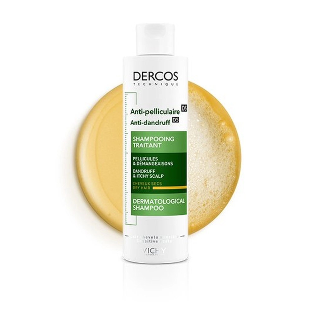 VICHY – Dercos DS Shampoing Traitant Anti-Pelliculaire Cheveux Secs – 200ml