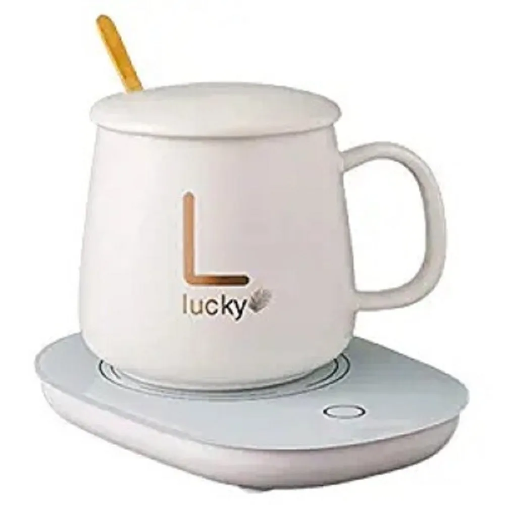 Smart Cup/Mug for Warming Drinks - White  كوب ذكي لتسخين المشروبات - أبيض