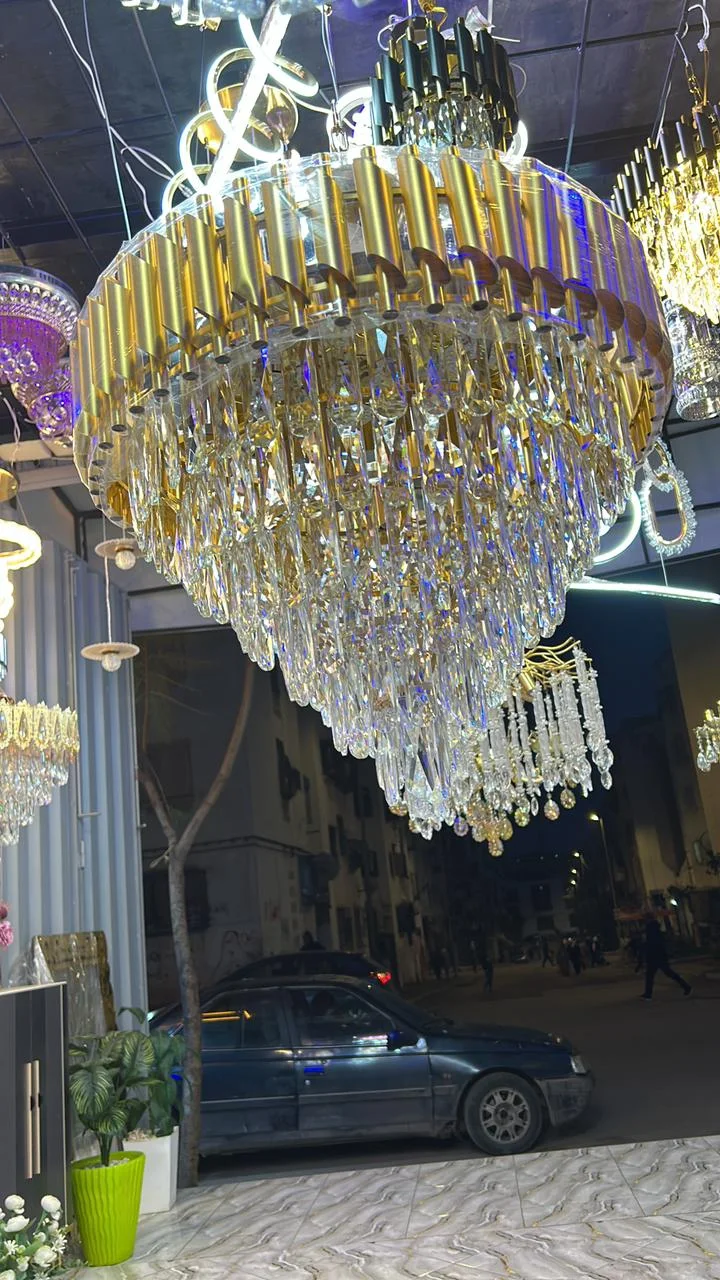 ثريا كريسطال الومنيوم 60 cm