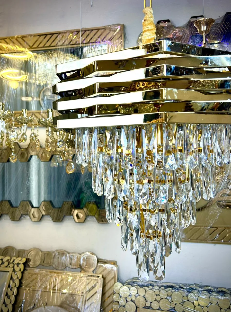 ثريا نجمة Inox فاخرة – 5 طبقات كريسطال