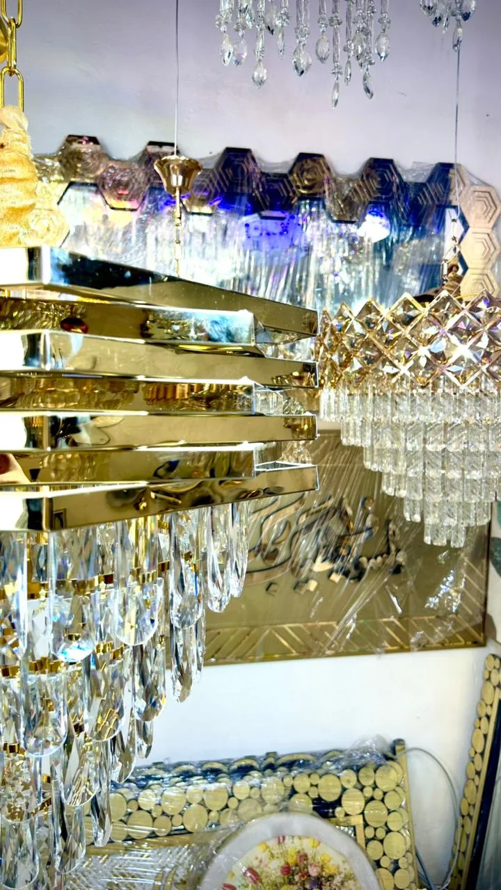 ثريا نجمة Inox فاخرة – 5 طبقات كريسطال