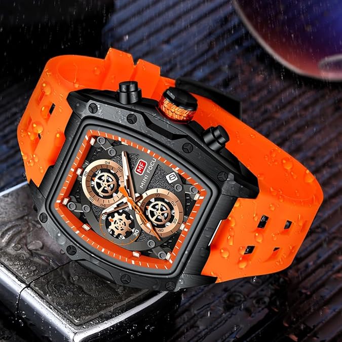 MINI FOCUS MF0473G Waterproof Chronograph