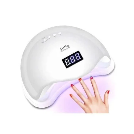 مجفف أظافر SUN 6 UV/LED احترافي بشاشة رقمية لتجفيف الجل بسرعة  أو