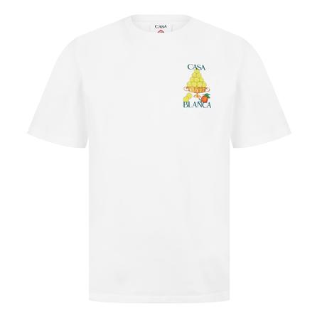 T-shirt Casablanca 'Graphic T-Shirt' 'Blanc