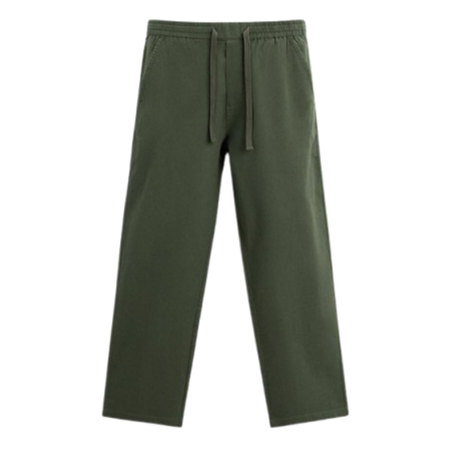 PANTALON ZARA décontracté 'Vert'