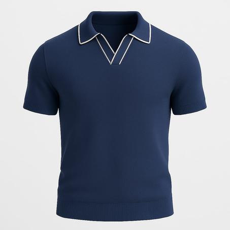 T-shirt old money style 'Bleu jean'