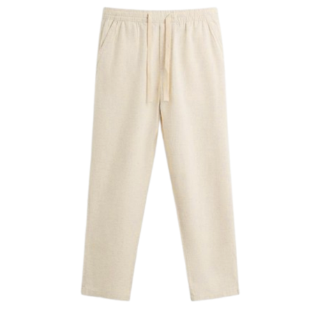 PANTALON ZARA décontracté 'Bige clair'