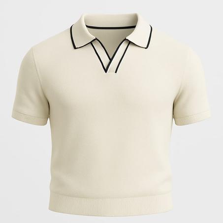 T-shirt old money style 'Crème'