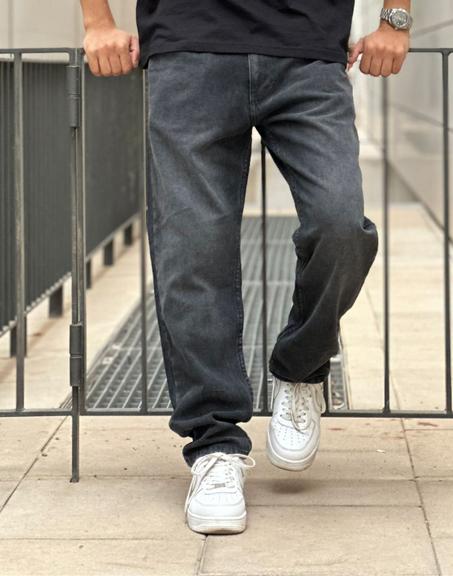 pantalons jeans baggy 'Noir'