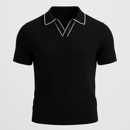 T-shirt old money style 'Noir'