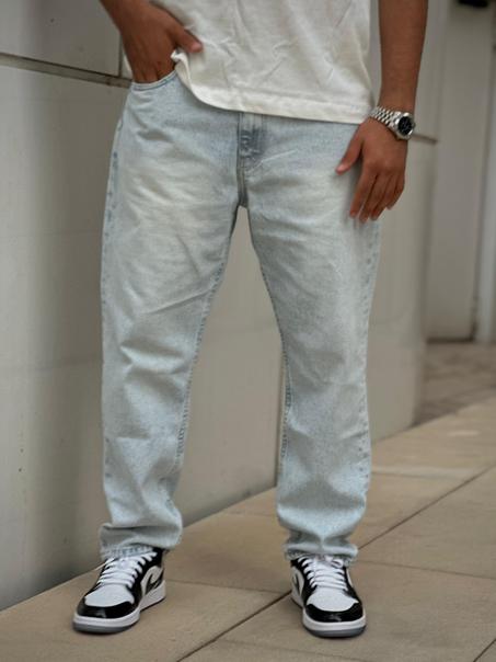 pantalons jeans baggy 'Bleu Ciel'