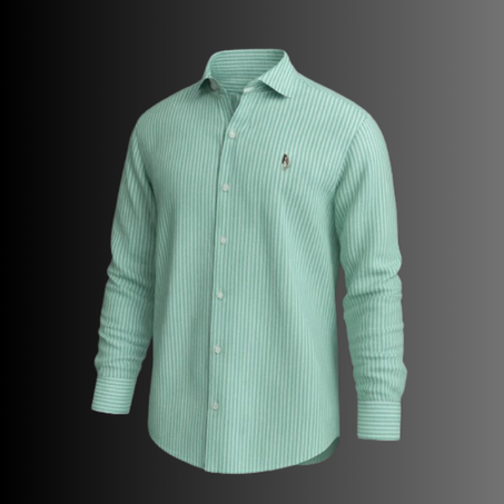 Chemise OXFORD RAYURES ICONIQUES 'Vert'