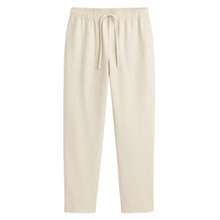 Pantalon de Lin   Zara 'Beige  Clair'