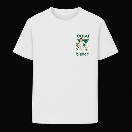 T-shirt Casablanca "Le jeu exclusif" 'Blanc'