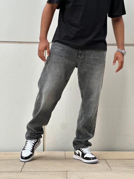 pantalons jeans baggy 'Gris'