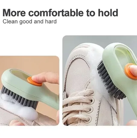 Cleaning Brush Soft Bristled Liquid Shoe Brush Long Handle Brush Clothes Brush Shoe Clothing Board Brush Household Cleaning Tool