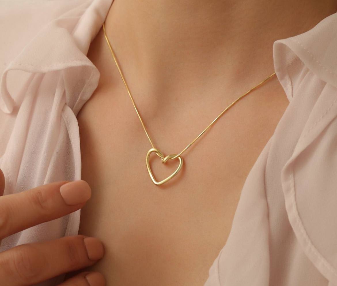 COLLIER COEUR Acier💓