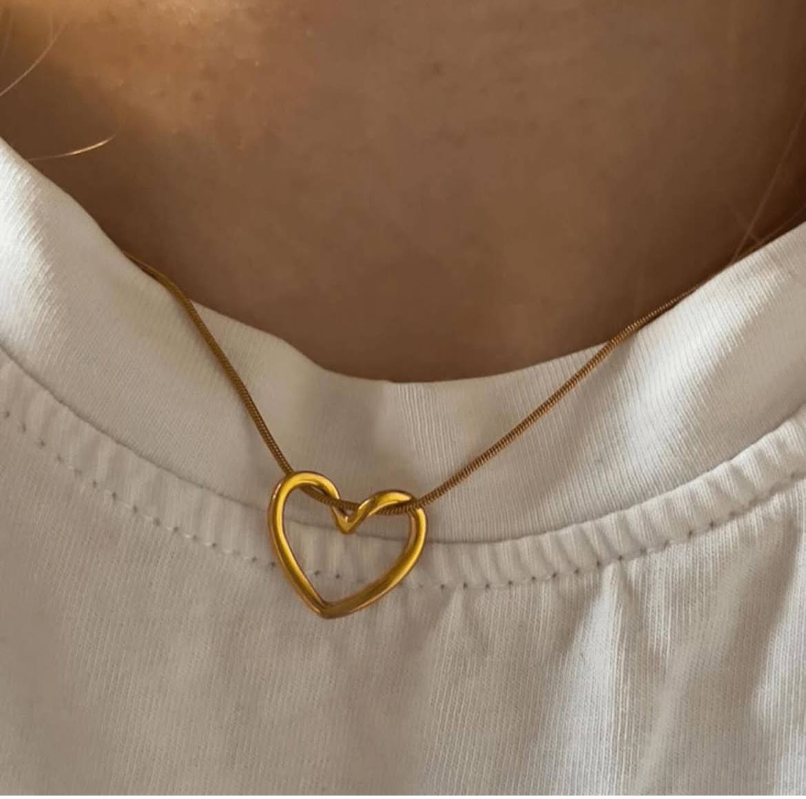 COLLIER COEUR Acier💓
