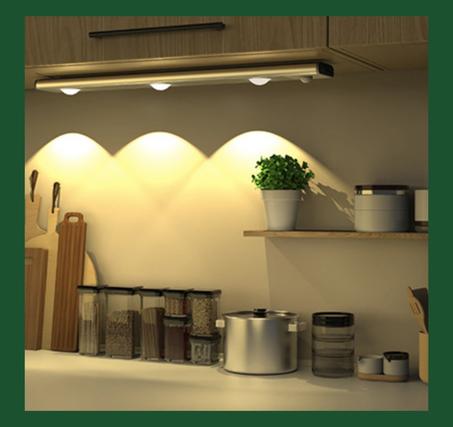 إضاءة  LED motion sensor بمستشعر حركة، قابلة للشحن ومغناطيسية